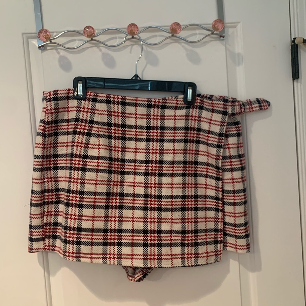 Plaid Skort